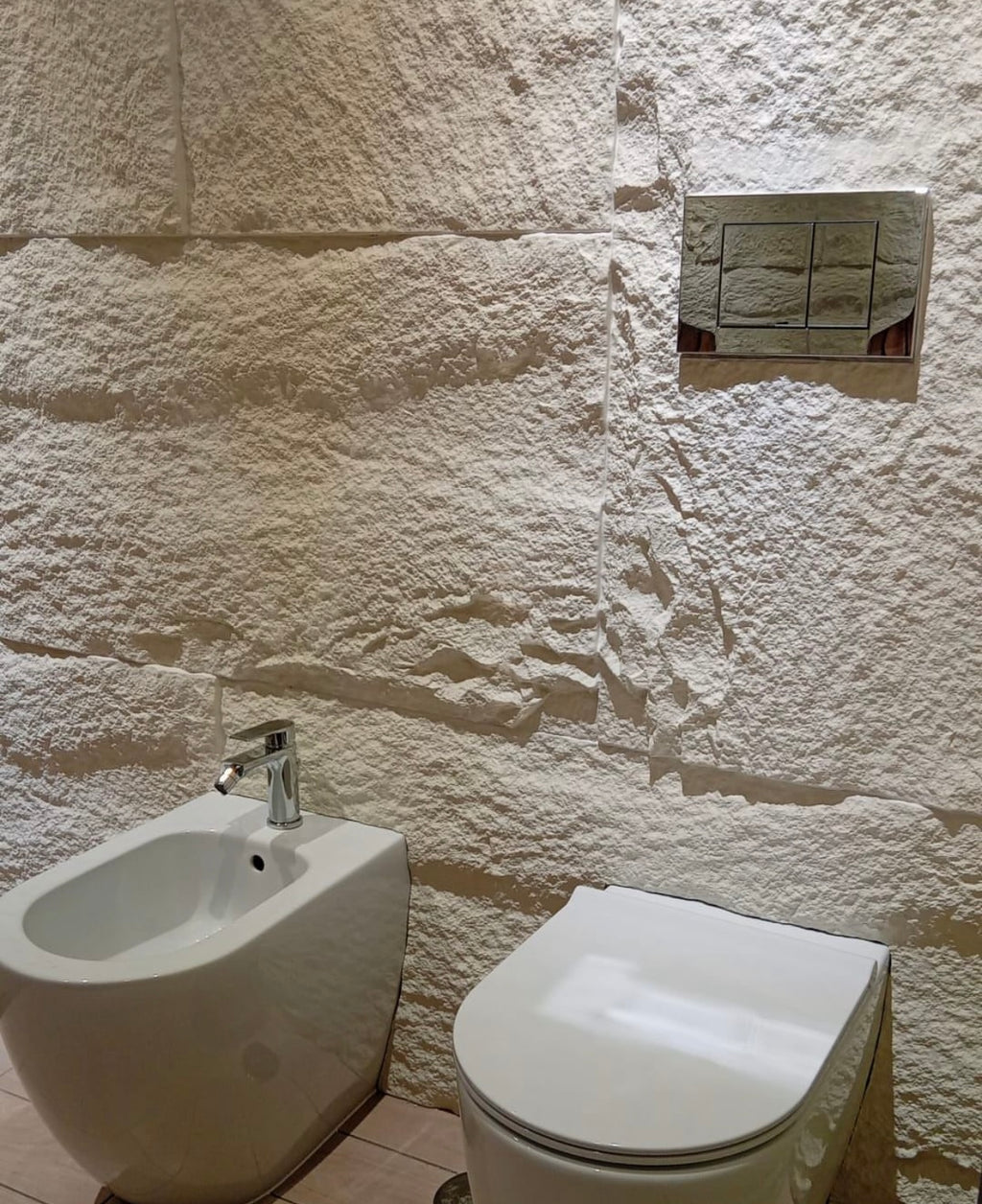 Pannello Effetto Pietra Bianco Leccese