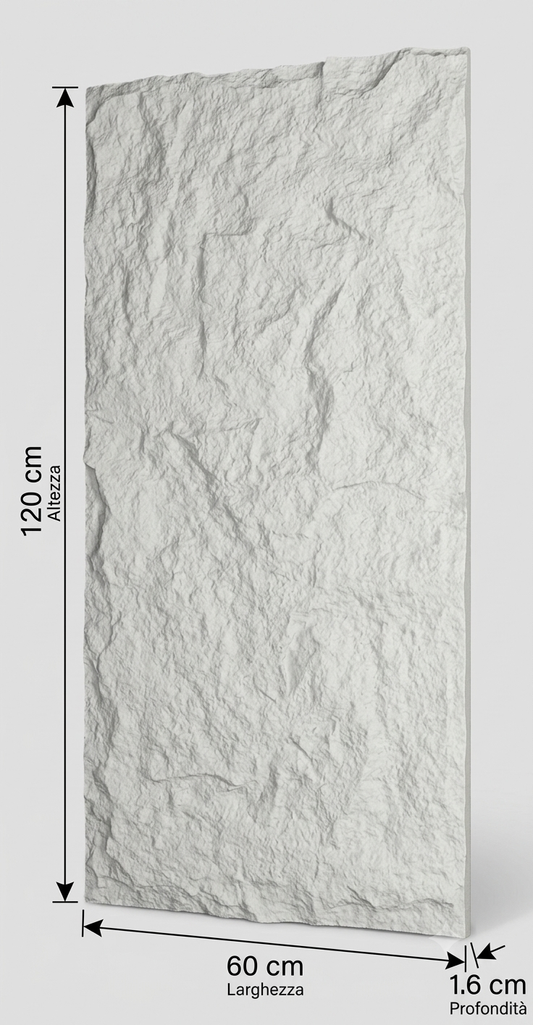 Pannello Effetto Pietra Grigio Vulcano