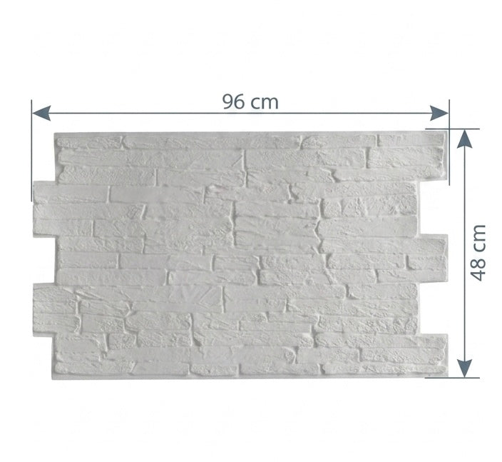 Pannello roccia Bianca 96x48 cm